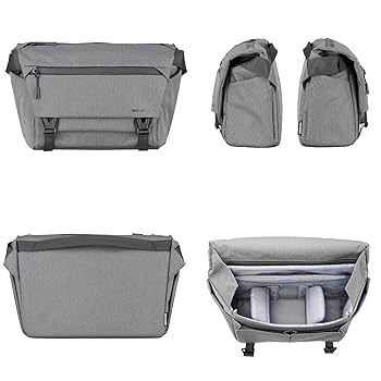 【現行✨人気カラー】ポーター　カメラバッグ　二層　シルバーグレー　美品　メンズ PORTER ショルダーバッグ グレー DELUXE カメラバッグ 2way
